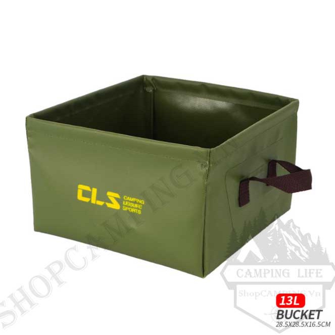 Xô nước gấp gọn hình vuông CLS 13 lít