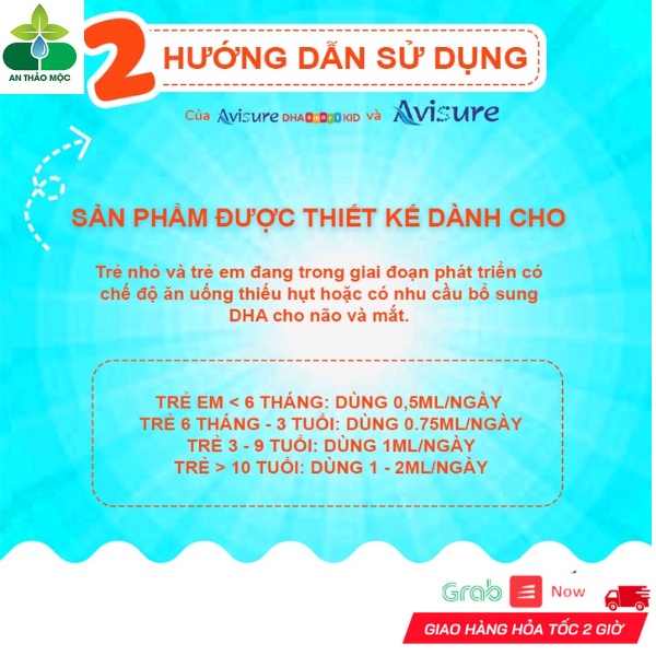 Siro Nhỏ Giọt Avisure Dha Smart Kids Giúp Bé Phát Triển Trí Não Thị Lực Toàn Diện.Chai 20ml