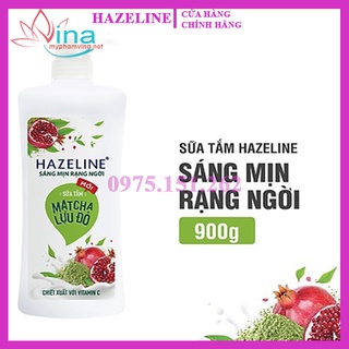 Sữa tắm dưỡng sáng Hazeline matcha lựu đỏ 1000ml