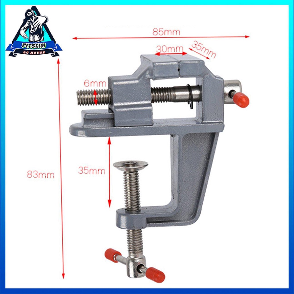 Bàn ghế bằng hợp kim nhôm 35MM Kẹp Vise Bàn ghế nhỏ Vise Bàn Vise Vise