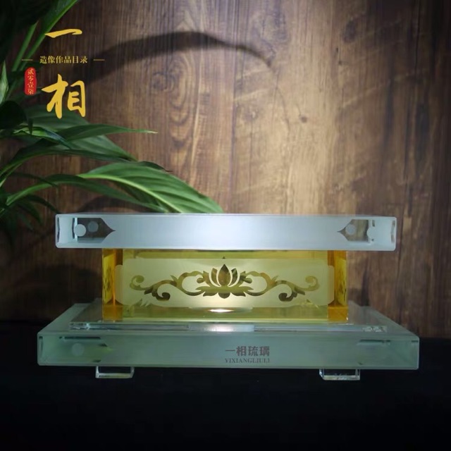 Đế pha lê để tượng có đèn led (nhiều màu)