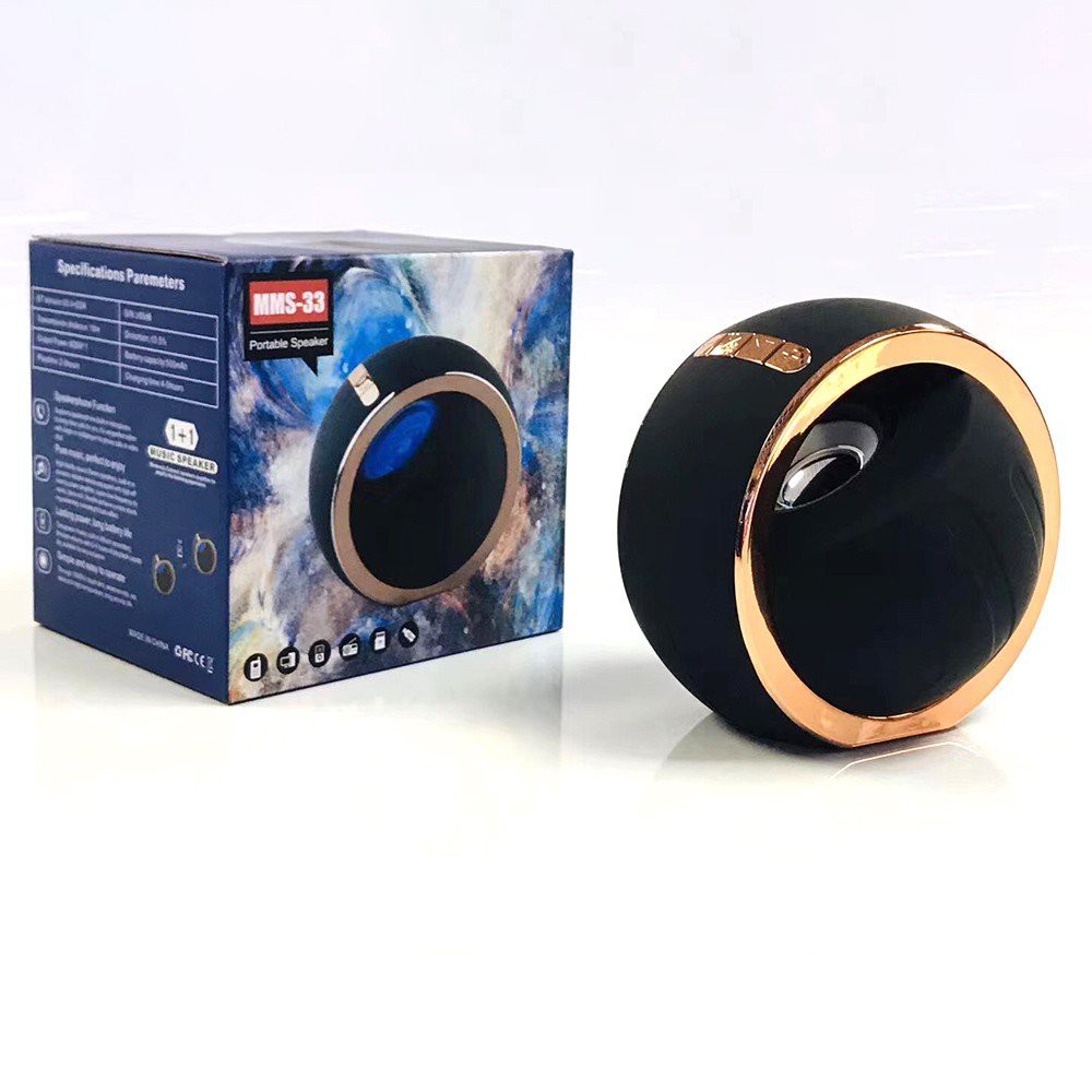 Loa Bluetooth Mini MMS-33 - Kết nối không dây có led nháy-thiết kế độc đáo, Âm thanh siêu ấm Bảo Hành 6 Tháng