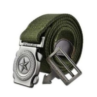 Thắt lưng nam vải dù mặt Jeep tròn