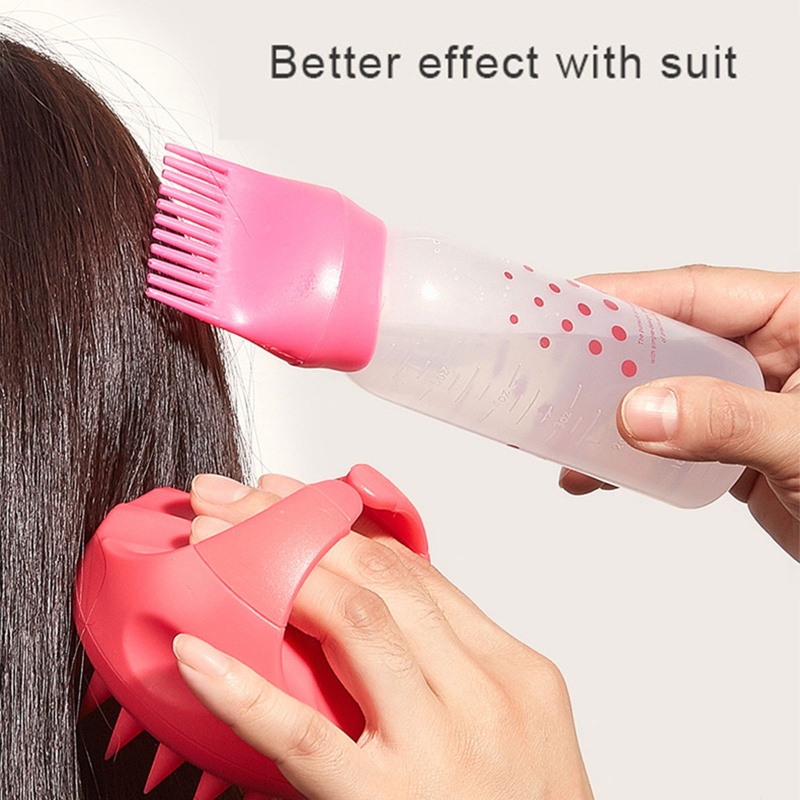 Bình Silicone Đựng Dung Dịch Nhuộm Tóc Có Thang Đo Tiện Dụng