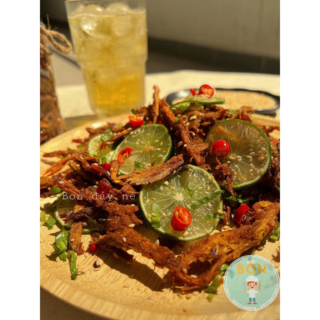 Khô bò miếng loại 1 nhà làm - túi 250G, thịt bò 100% - BON ĐÂY NÈ | BigBuy360 - bigbuy360.vn