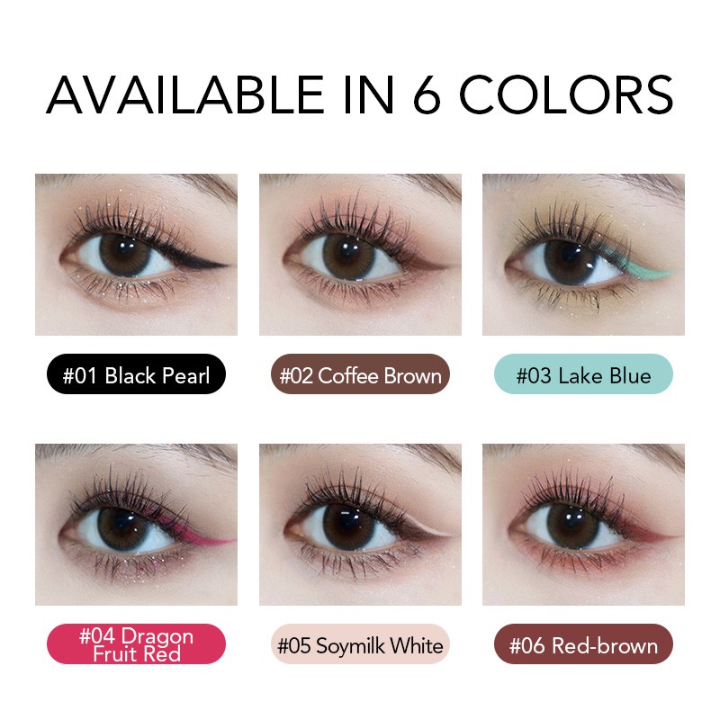 VNK Long-Lasting Smooth GEL Eyeliner Eye Liner (6 Colors)