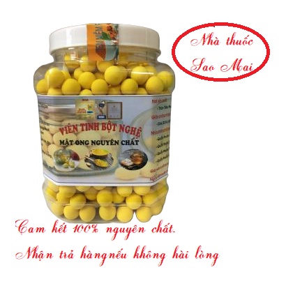 1kg viên tinh bột nghệ mật ong nguyên chất