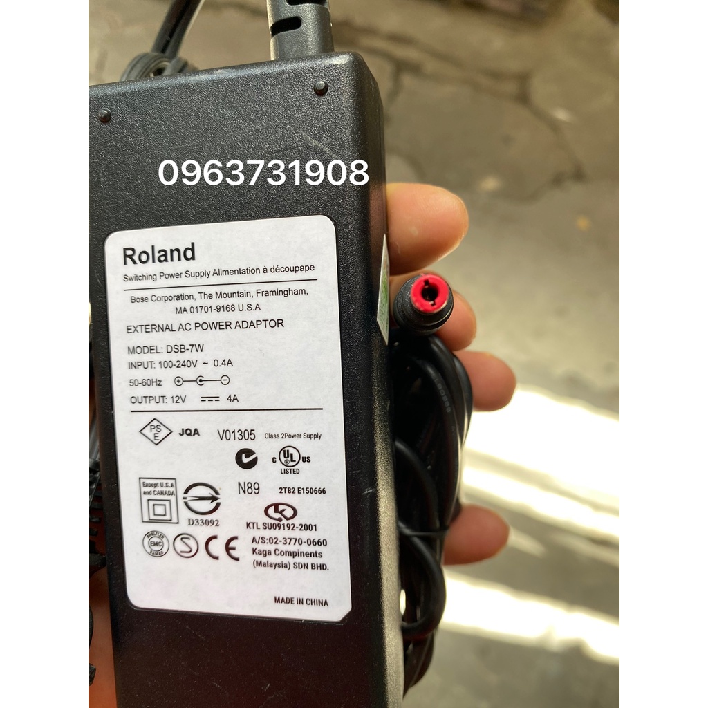 Bộ adapter nguồn Roland 12v 4A chính hãng
