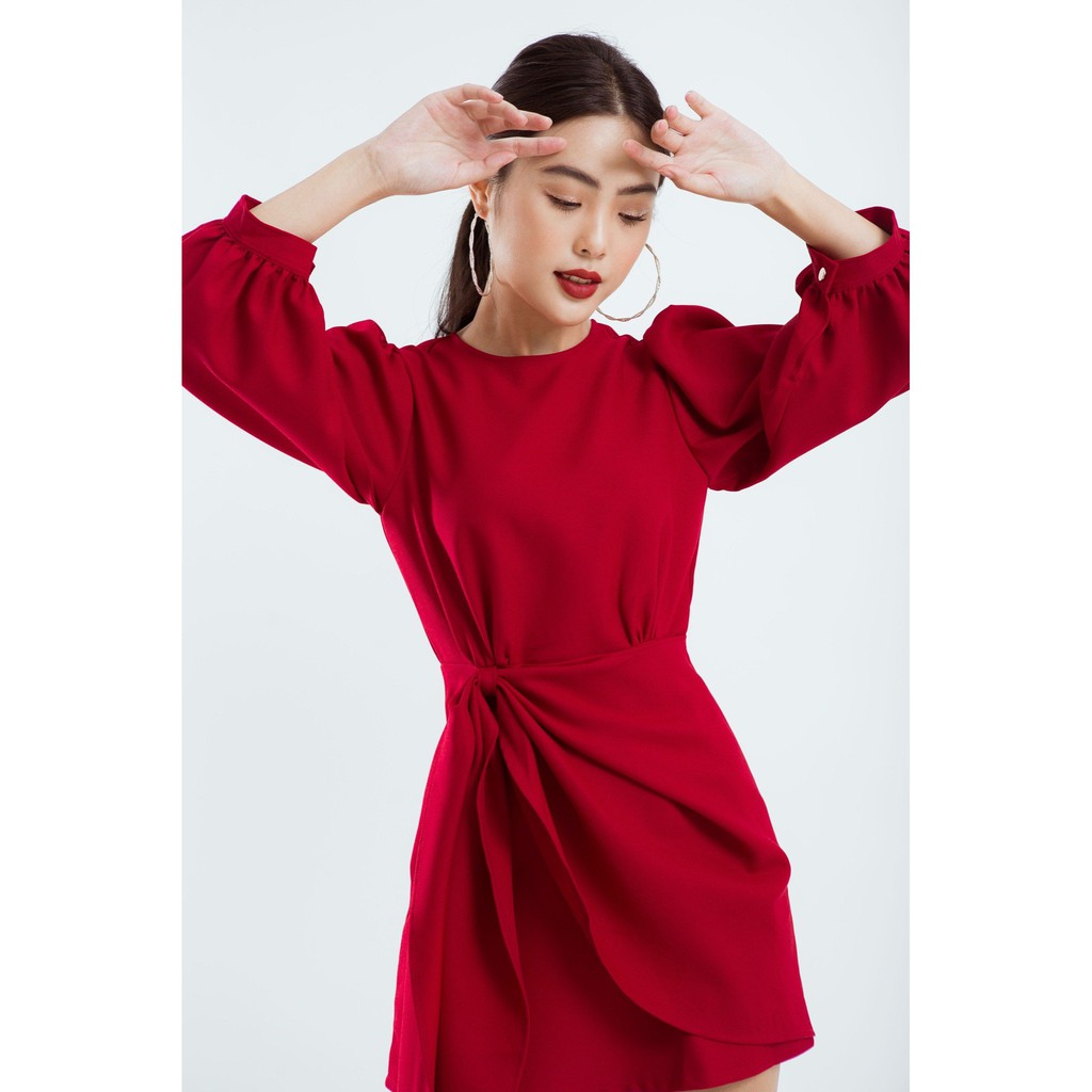 Đầm Kiểu Nữ Tay Lửng Vắt Tà EDINI - D1382