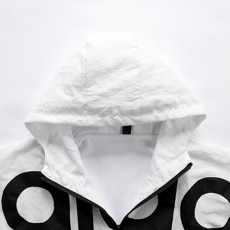 Áo Khoác Gió Adidas Màu Trơn Phối Khóa Kéo Thời Trang Cho Cặp Đôi