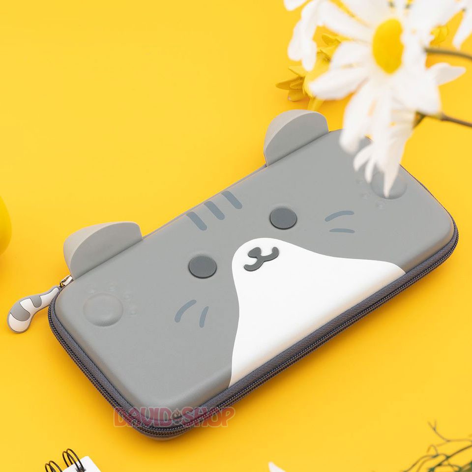 Túi đựng máy bản đầu mèo có tai cao cấp siêu cute hãng Geekshare cho Nintendo Switch