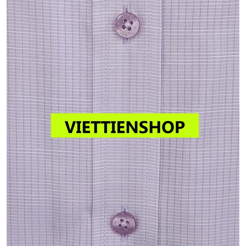 ÁO SƠ MI VIỆT TIẾN DÀI TAY VẢI TRE KẺ SỌC