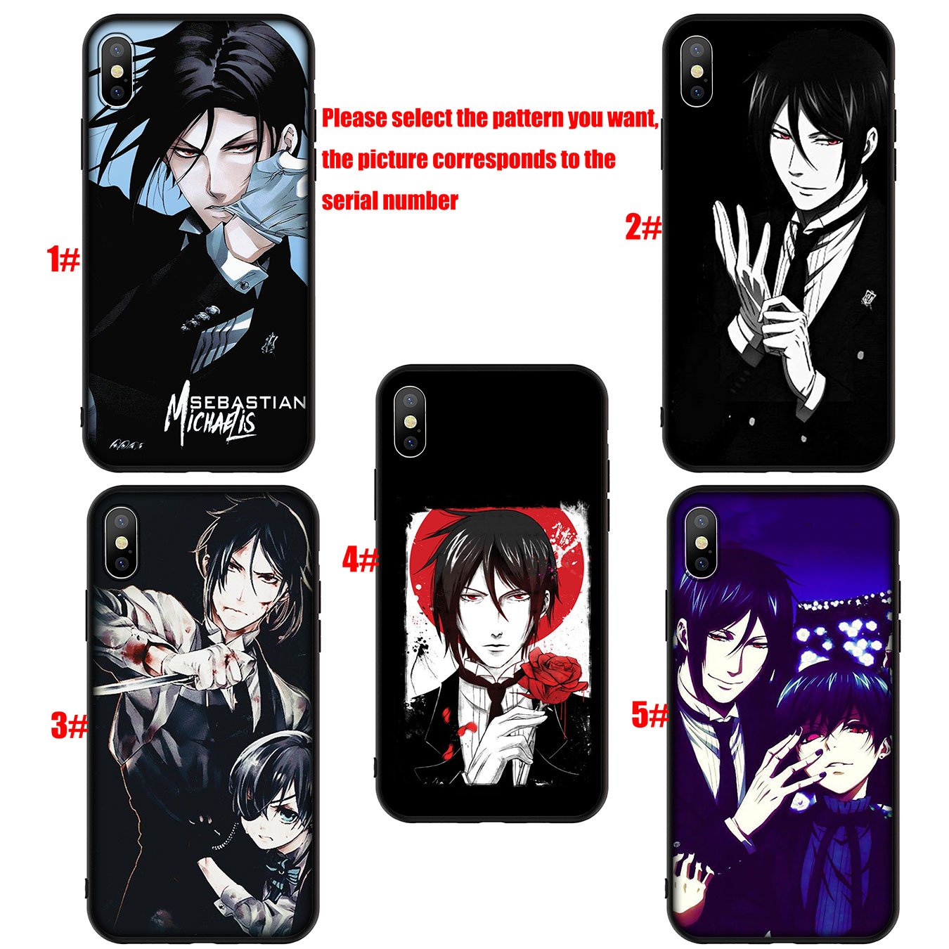 Ốp Điện Thoại Silicon Mềm Hình Anime Black Butler Kuroshitsuji Cho Oppo Realme C3 C2 6 5 5i 5s 3 Pro 2 A5 Q Xt Xt