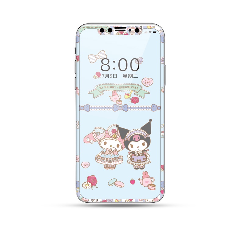 Kính Cường Lực Viền Mềm Toàn Màn Hình In Hình Anime Cho iPhone 12 11 X XS XR Pro Max