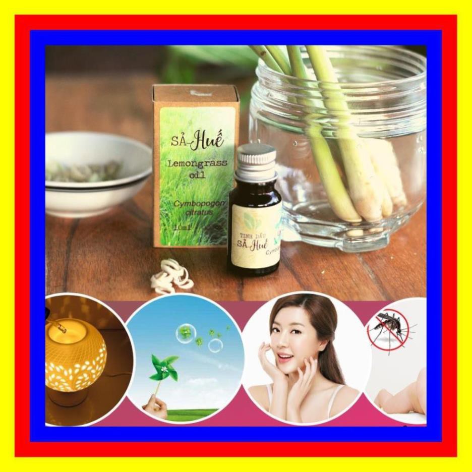 Tinh Dầu Sả Chanh - 10ml (TC Y Tế - Dược Điển Việt Nam ) - Nguyên Chất - Liên Minh Xanh - Làm Đẹp - Bảo vệ súc khỏe