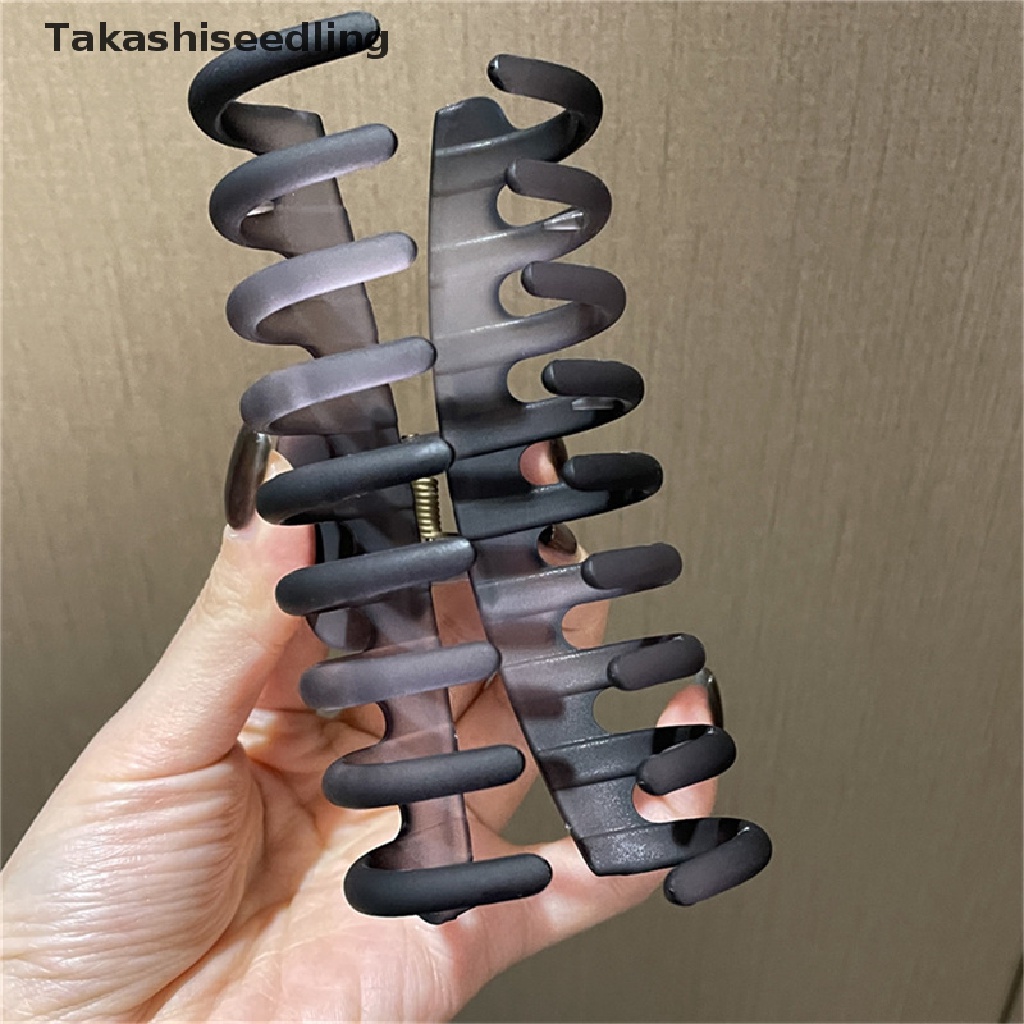 Kẹp tóc càng cua bằng acrylic màu xám nhiều kiểu dáng phong cách vintage thanh lịch