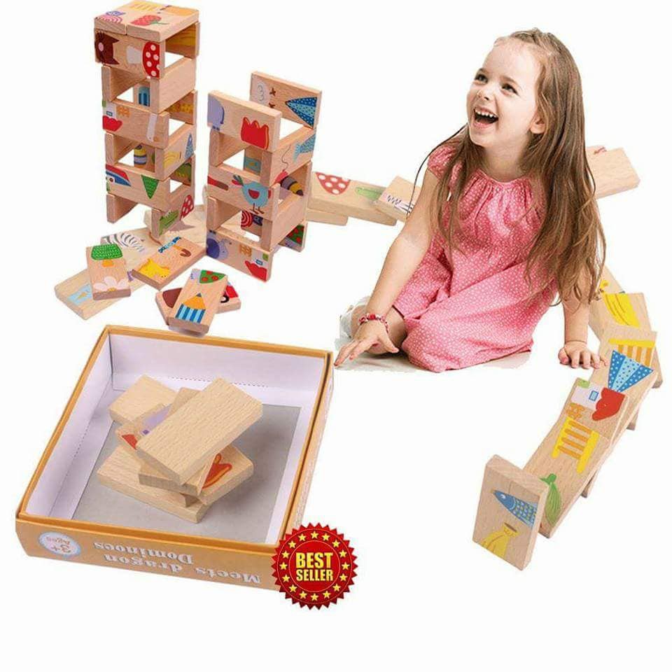 Bộ đồ chơi Domino 28 chi tiết