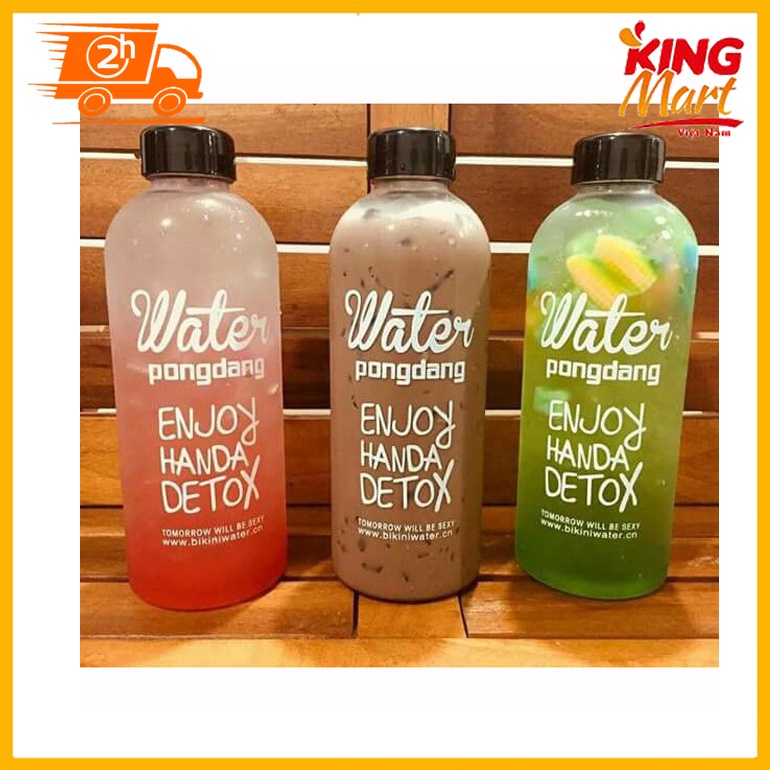 Bình nước Detox kèm túi vải 1000ml(mới)