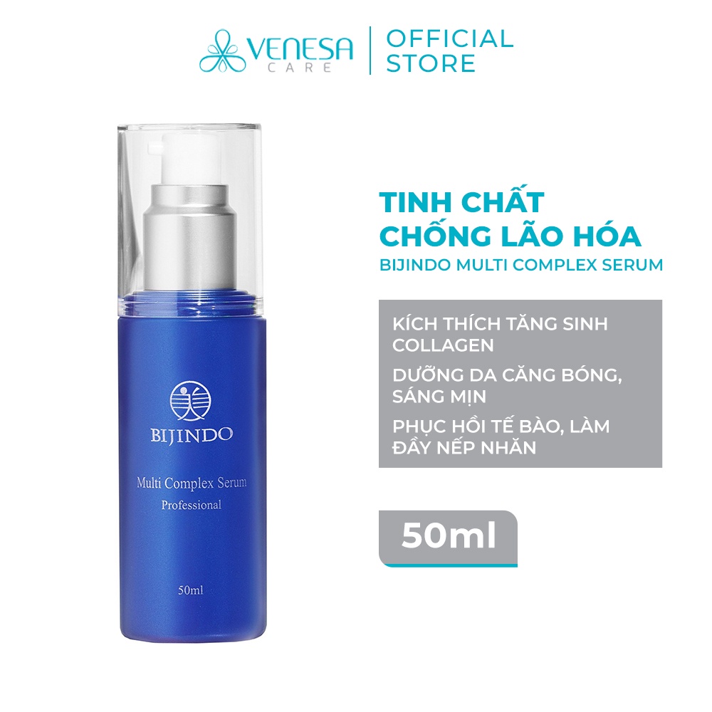 Serum tinh chất đa phức hợp BIJINDO Multi Complex Serum, hỗ trợ giảm và chống lão hoá, cấp ẩm, dưỡng sáng da 50ml