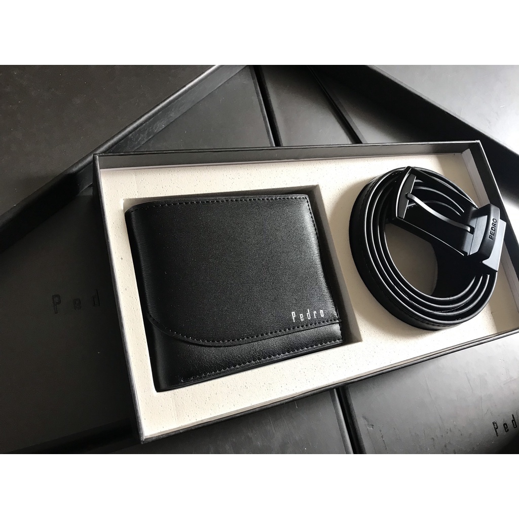 Set ví dây nịt Perdro XUẤT XỊN full box và túi giấy hãng