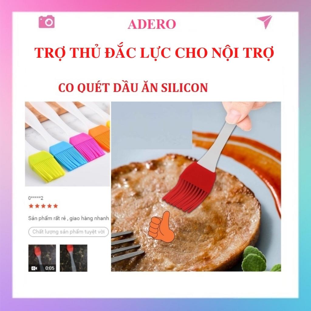 Cọ quét dầu ăn silicon ADERO cho nồi chiên không dầu - Chổi quét dầu chịu nhiệt AD11