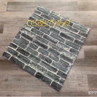 Xốp dán tường giả gạch rêu kích thước 70x77 dày 5mm