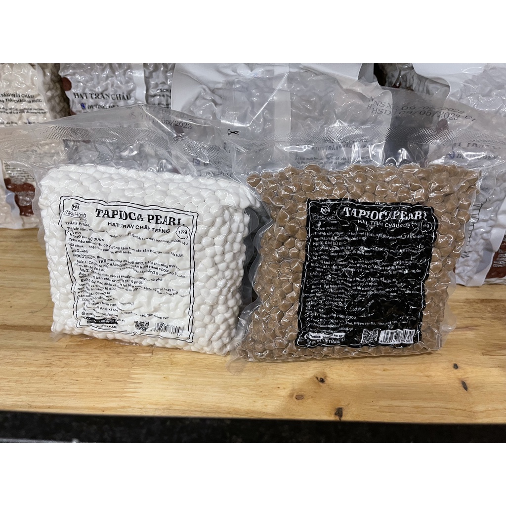 Trân châu tapioca pearl MINH HẠNH -  - 1kg - Nguyên liệu pha chế trà sữa HIỆP PHÁT
