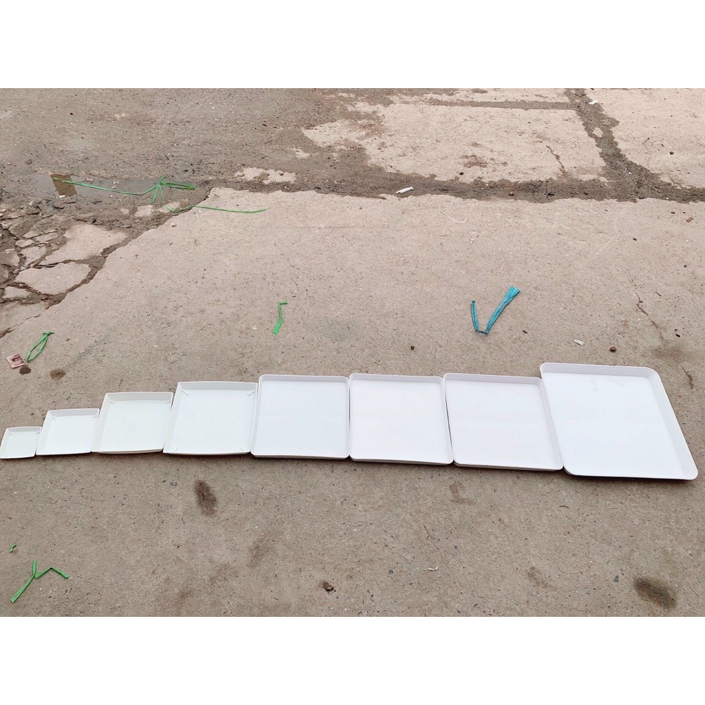 Đĩa lót chậu nhựa hình vuông đủ các size từ V9cm đến V30cm