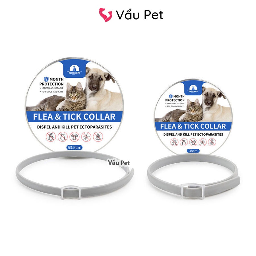 Vòng cổ chống ve rận bọ chét cho chó mèo Vẩu Pet Shop