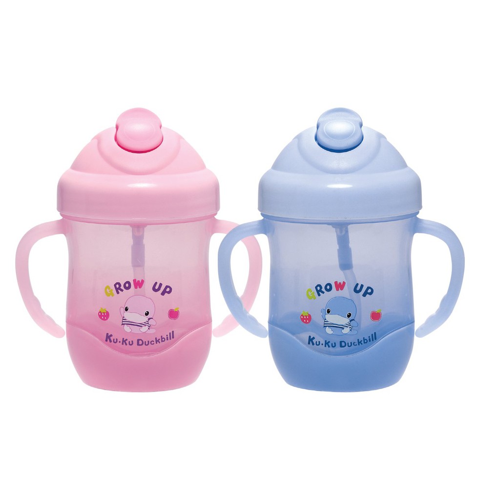 BÌNH UỐNG NƯỚC ỐNG HÚT CÓ TAY CẦM KUKU KU5452A - 200ML