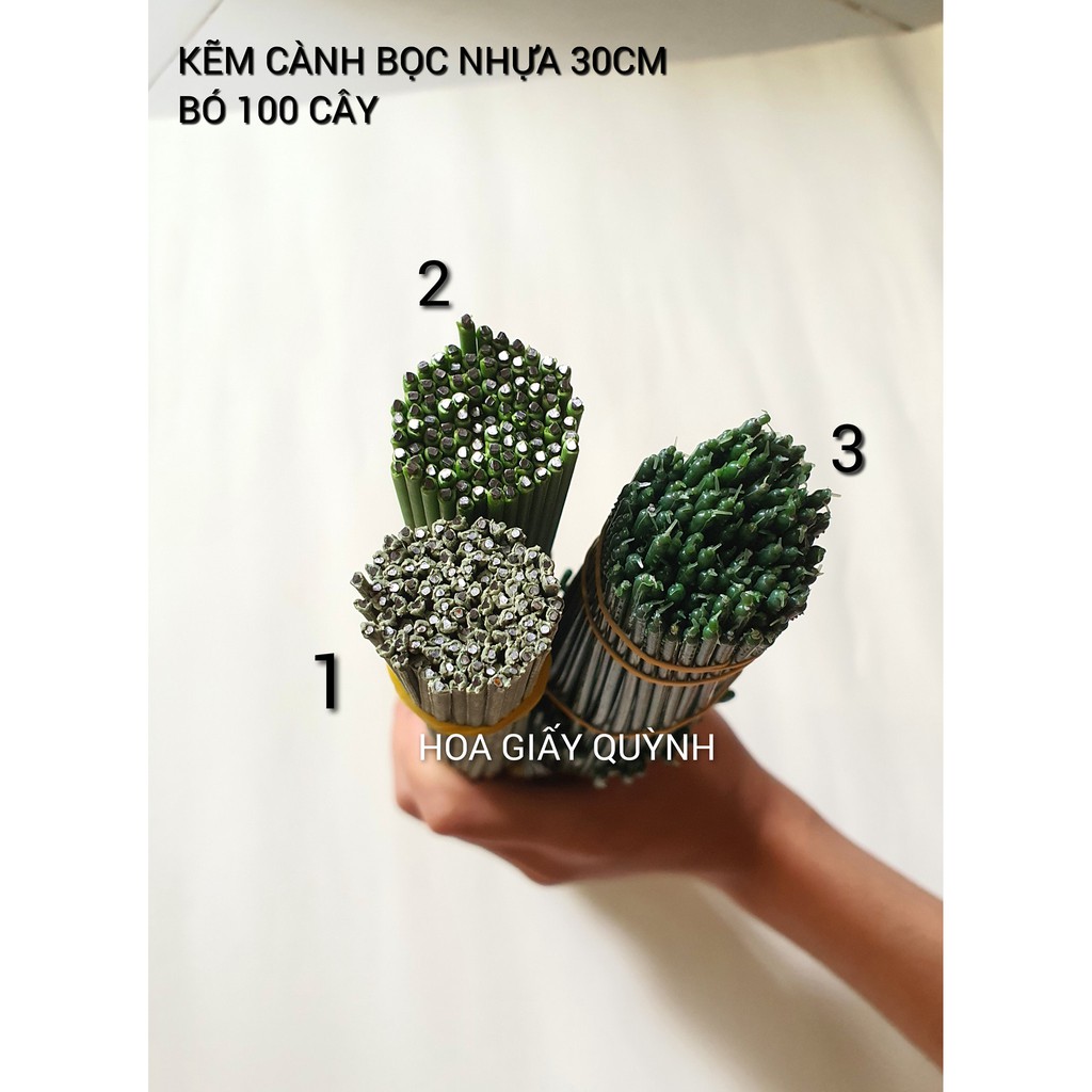 Kẽm Cành bọc nhựa 30cm - bó 100 cây