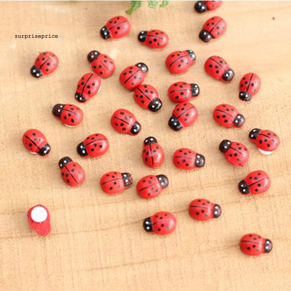 100 Phụ kiện trang trí hình bọ rùa nhỏ xinh cho sân vườn DIY