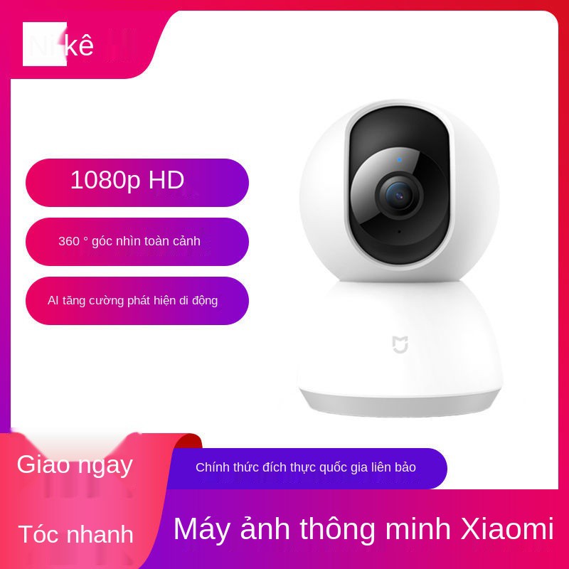 ■Camera thông minh Xiaomi Mijia phiên bản xoay nghiêng 1080p giám sát tại nhà 360 độ nhìn ban đêm Điều khiển đi
