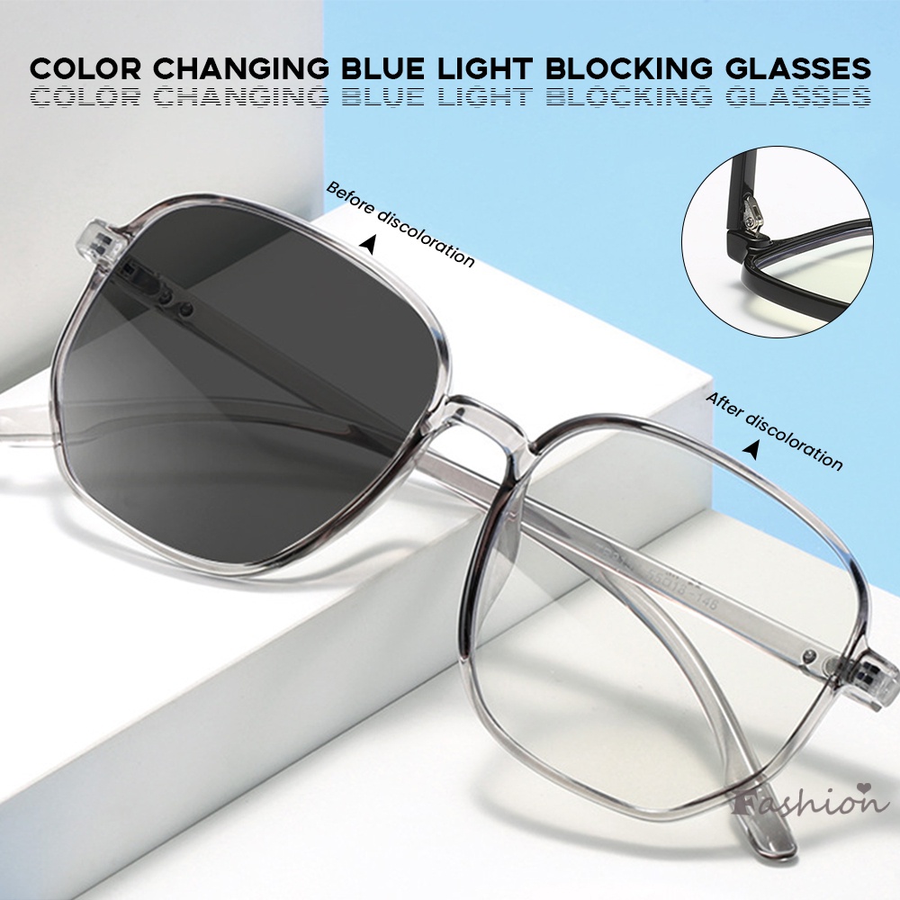 Mắt Kính Bảo Vệ Chuyển Đổi Màu Chống Chói Chống Chói Khi Đi Máy Tính Ngoài Trời Cho Nam Và Nữ