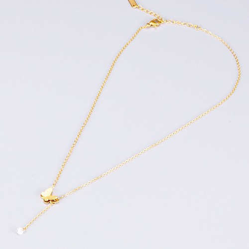 Dây Chuyền Bướm Cát Titan Ko Đen TT 3134