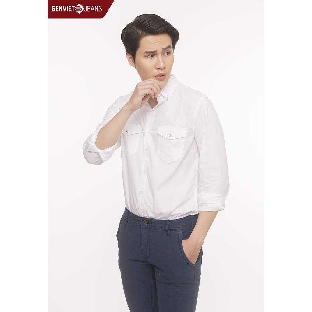  Áo sơ mi dài tay nam T3121C810 GENVIET | BigBuy360 - bigbuy360.vn