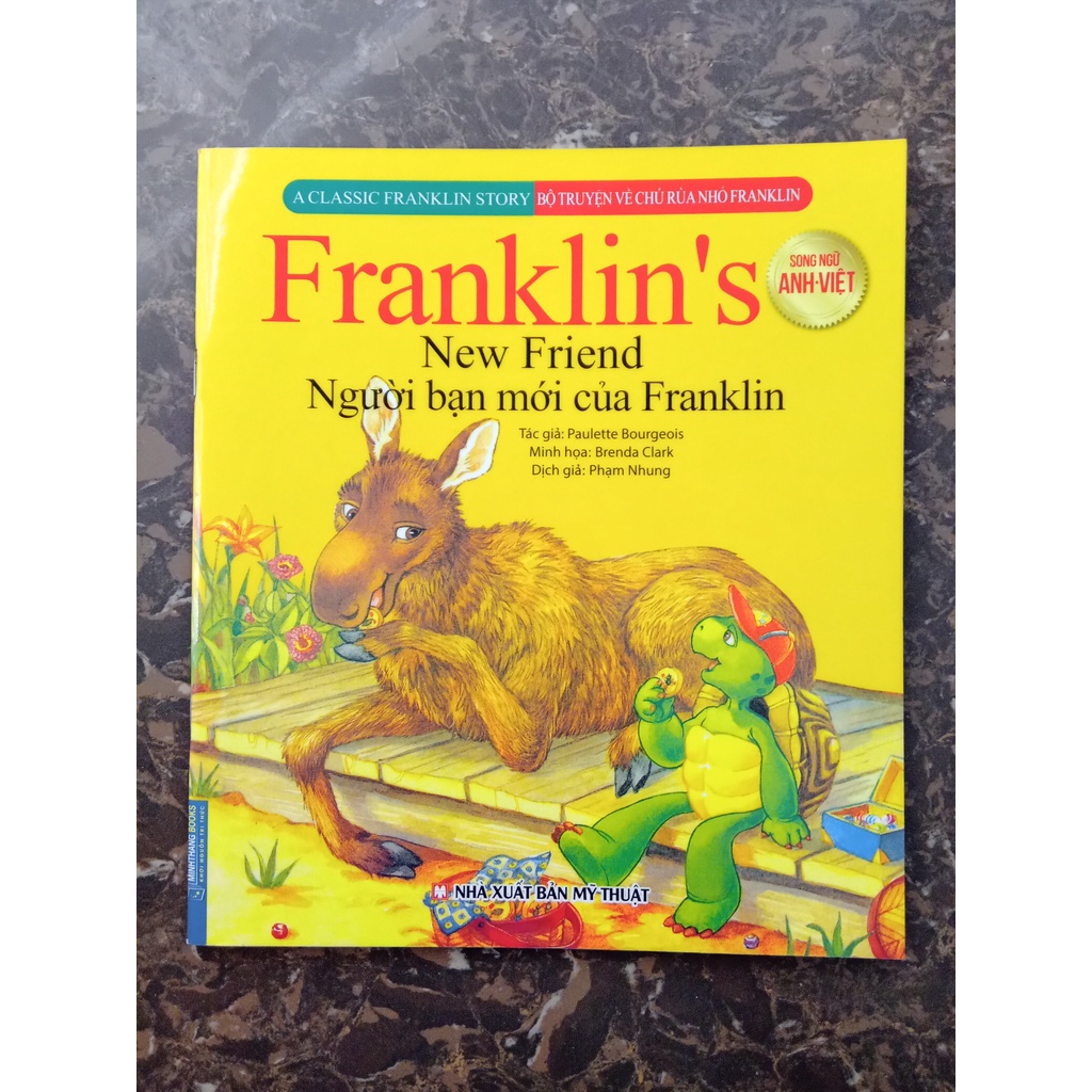 Sách - Bộ truyện về chú rùa nhỏ Franklin - Người bạn mới của Franklin (song ngữ Anh-Việt)