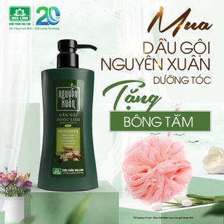 Dầu Gội Dược Liệu Nguyên Xuân Xanh 350ml - Dưỡng Tóc (Khuyến mại thêm 35ml giá không đổi)