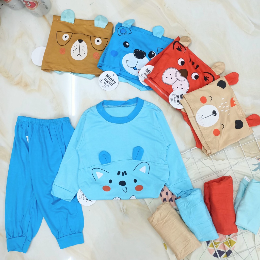 [A31 -  Siêu Mềm, nhiều mẫu] Bộ Dài Tay Thun Lạnh Hoạt Hình Nhiều Mẫu Loại 1  Cho Bé Trai Gái