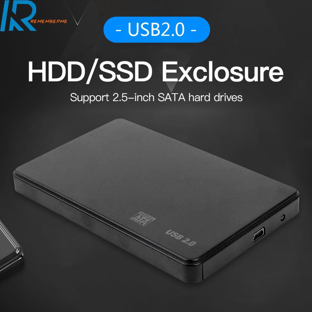 Hộp Nhựa Đựng Ổ Cứng Ngoài 3tb Usb 2.0 / 3.0 2.5 Inch Sata Ssd Hdd