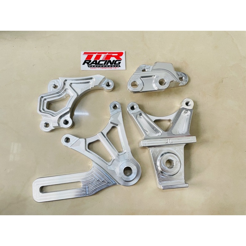 Pát CNC TTR gắn Satria Raider Fi heo dầu 2 pis trước sau