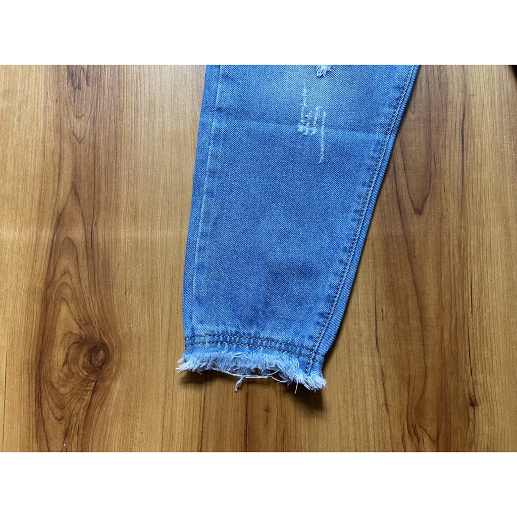 Quần Baggy Jean Nữ Lai Bo Tua M1