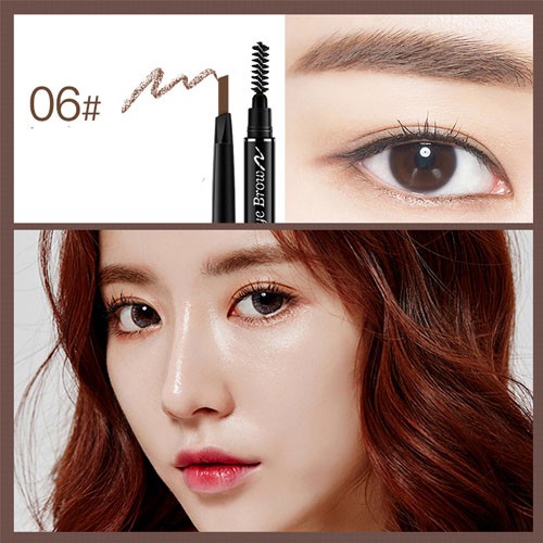 Chì Kẻ Mày Double Effect Lameila 02 đầu không thấm nước | BigBuy360 - bigbuy360.vn