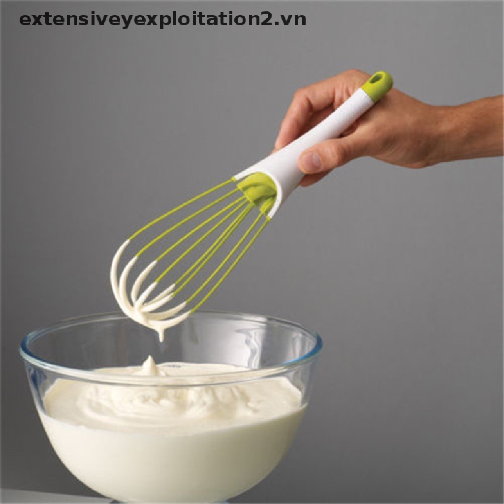 Bộ 2 dụng cụ đánh trứng bằng silicone 2 trong 1