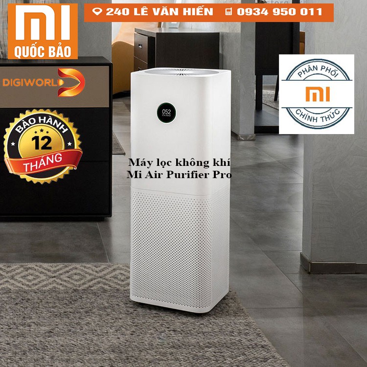 Máy lọc không khí XIAOMI PRO EU- DIỆN TÍCH PHÒNG 60M2 - CHÍNH HÃNG BẢO HÀNH 12 THÁNG TOÀN QUỐC DCARE.