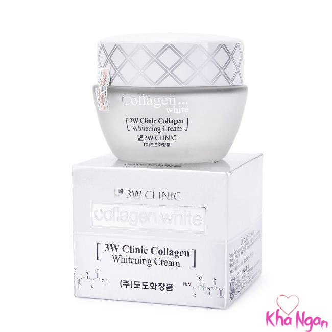 Kem dưỡng trắng da 3W Clinic Collagen Whitening Cream (trắng)