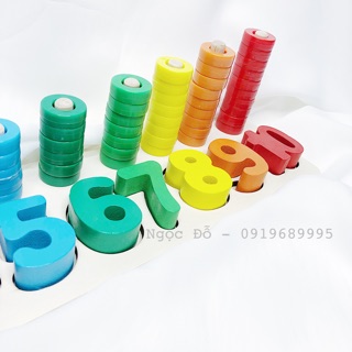 Đồ chơi đếm số bằng gỗ