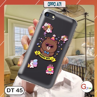 Ốp lưng dẻo oppo a71 - in hình