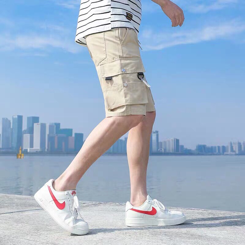 quần ống rộng short 3 line