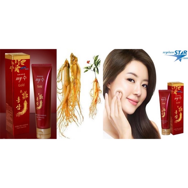 Sữa rửa mặt sâm đỏ MY GOLD